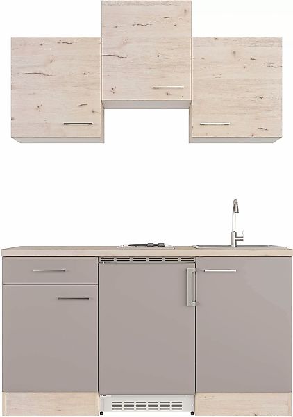 Flex-Well Pantryküche "Riva", Breite 150,5 cm, mit Unterbau-Kühlschrank, Ko günstig online kaufen