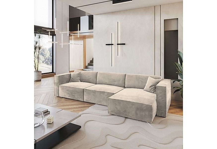 Masseno Ecksofa TOLMO mit Schlaffunktion L-Form, Sofa mit Bettkasten günstig online kaufen