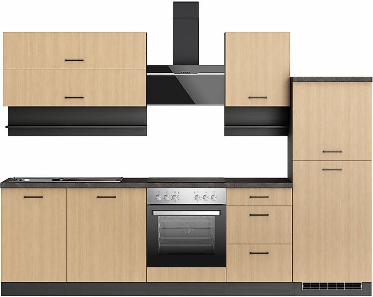 KOCHSTATION Küchenzeile "KS-Frieda Breite 280 cm" wahlweise mit E-Geräten, günstig online kaufen