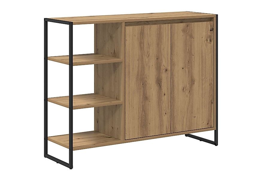 vidaXL Sideboard Seitenschrank Kunsthandwerk Eiche 96,5 x 30 x 75 cm (1 St) günstig online kaufen