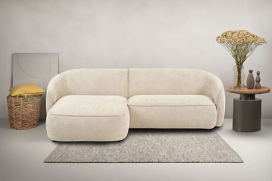 INOSIGN Ecksofa "Cosigo" Breite 246 cm, 2 Chenille-Stoffe zur Auswahl, mit günstig online kaufen