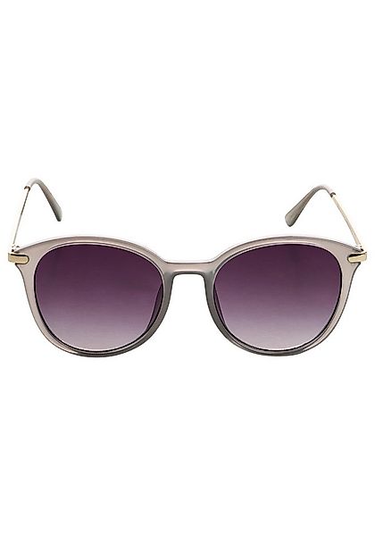 Laura Scott Sonnenbrille mit hellgoldfarben glänzenden Bügel rundes Design, günstig online kaufen