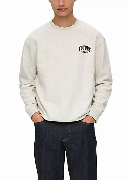 QS Sweatshirt mit kleinem Frontprint günstig online kaufen