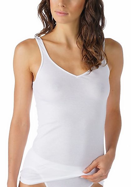 Mey Tanktop "SERIE NOBLESSE", schmale Passform, breite Träger, tiefer V-Aus günstig online kaufen