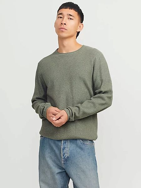 Jack & Jones Rundhalspullover JJECOOPER KNIT CREW NECK NOOS in Strick Optik günstig online kaufen