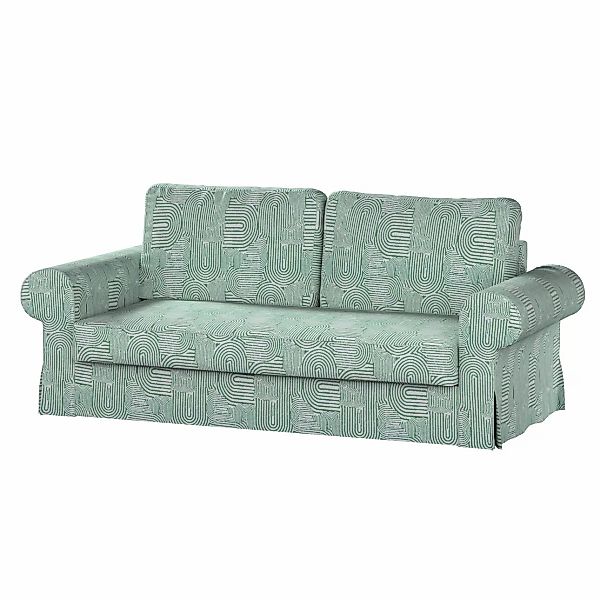 Bezug für Backabro 3-Sitzer Sofa ausklappbar, mintgrün-ecru, Bezug für Back günstig online kaufen