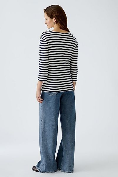 Oui T-Shirt SUNALA white blue günstig online kaufen