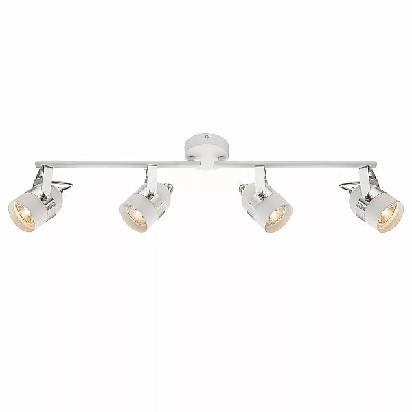 home24 Globo Lighting LED-Deckenleuchte Calgary II Modern Eisen Weiß 80x15x günstig online kaufen