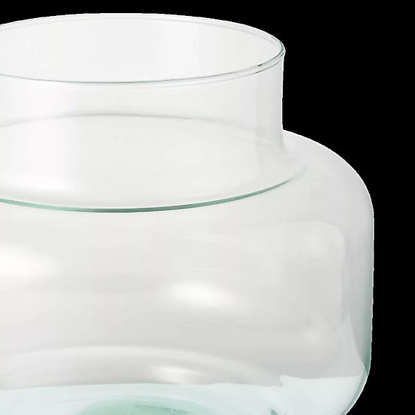 Urban Nature Culture Shallow Vase, recyceltes Glas in Klar - MADE.com günstig online kaufen