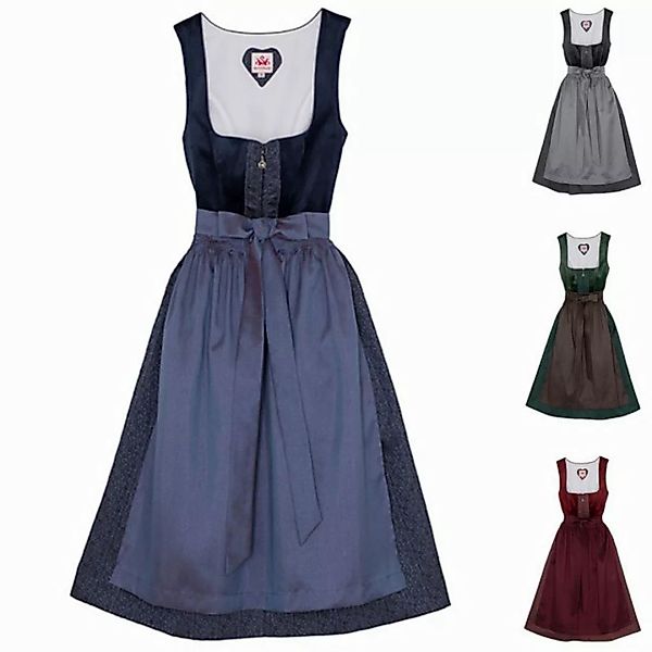 Spieth & Wensky Dirndl Samt Dirndl 2tlg. - BUCHSBAUM - dunkelgrau/silber günstig online kaufen