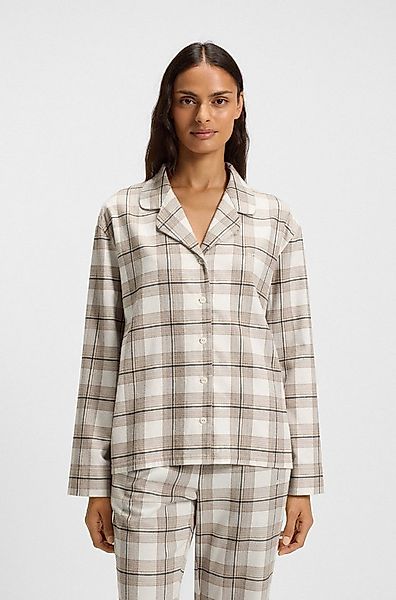 BOSS Pyjamaoberteil Holiday kariert, aus weichem Flanell, normale Passform günstig online kaufen