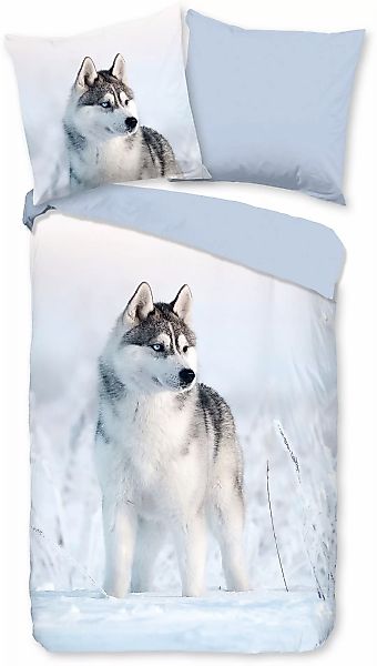 good morning Wendebettwäsche »Sachar«, Baumwolle, 135x200, Reißverschluss, günstig online kaufen