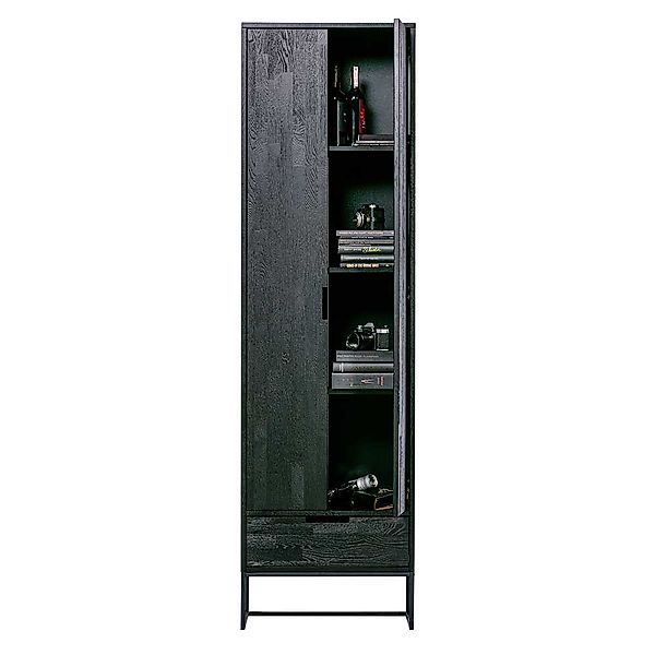 Holzschrank in Schwarz 210 cm hoch günstig online kaufen