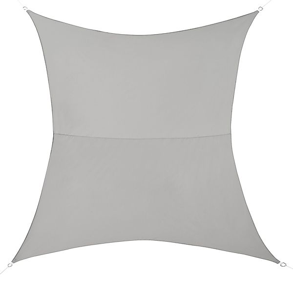 en.casa Sonnensegel, »Lerma« Sonnenschutz 200x300cm Hellgrau günstig online kaufen