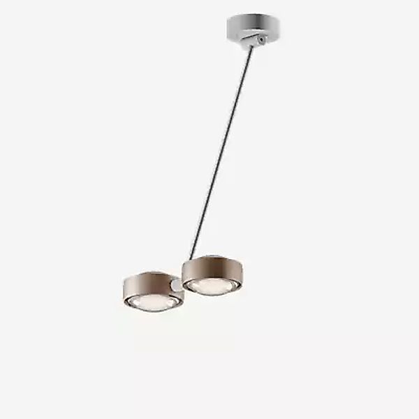 Occhio Sento Soffitto Doppio 60 Up D Deckenleuchte LED 2-flammig, Kopf gold günstig online kaufen