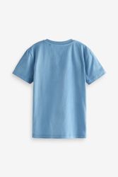Next T-Shirt 4er-Pack Kurzarm-T-Shirts mit Hirsch-Stickerei günstig online kaufen