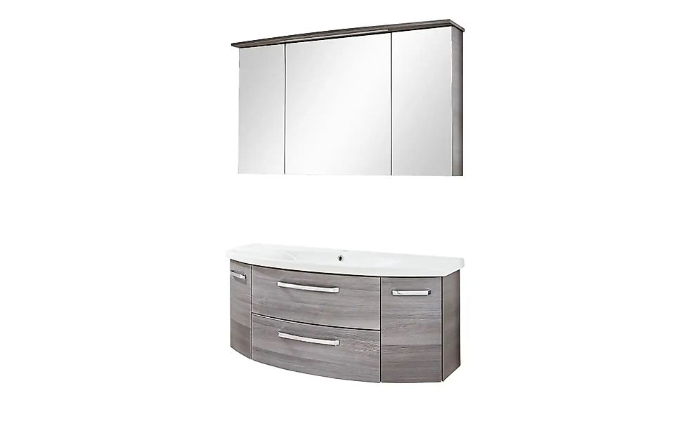Saphir Badmöbel-Set "Serie 4010 2-teilig Keramik-Waschtisch mit LED-Spiegel günstig online kaufen