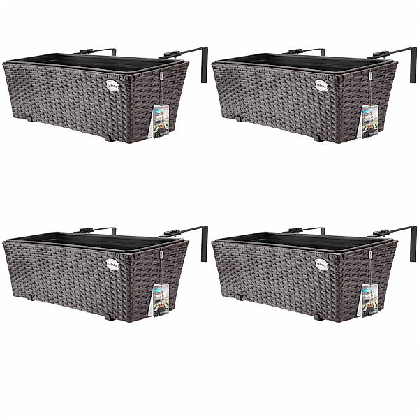 Casaria Blumenkasten, 4er Set 11 Liter günstig online kaufen