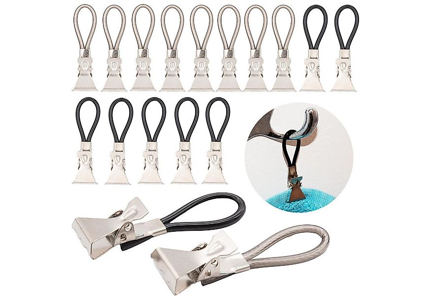 TSB Werk Kleiderhaken 15x Handtuchclips Handtuchalter Handtuchklammer, (15- günstig online kaufen