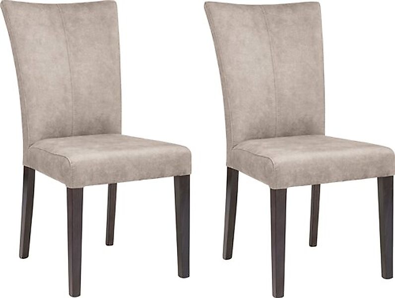 Home affaire 4-Fußstuhl »Aspen« (Set) 2 Stk. Samtvelours Beine aus massiver günstig online kaufen