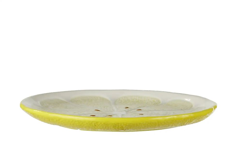 HOME STORY Zitronenteller L   ¦ gelb ¦ Dolomite ¦ Maße (cm): B: 23,5 H: 3 A günstig online kaufen