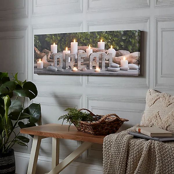 Art for the home LED-Bild »Dream Kerzen LED 30x90cm«, (1 St.) günstig online kaufen