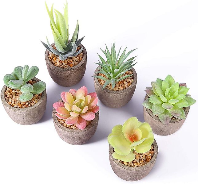 Kunstpflanze Kunstpflanze Deko Pflanzen Künstliche Sukkulenten Pflanze, Sin günstig online kaufen
