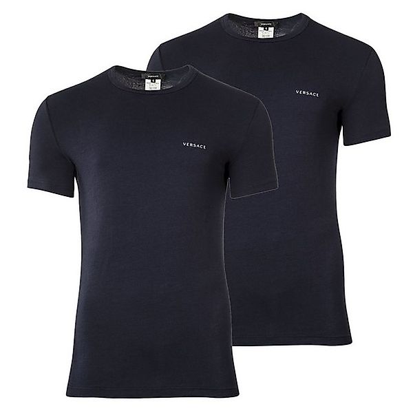 Versace T-Shirt Herren T-Shirt, 2er Pack - Unterhemd, Rundhals günstig online kaufen