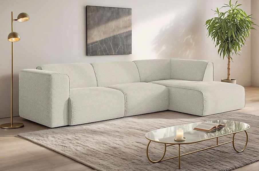 OTTO home Ecksofa "Merid L-Form, jederzeit durch Module erweiterbar, B/T/H: günstig online kaufen