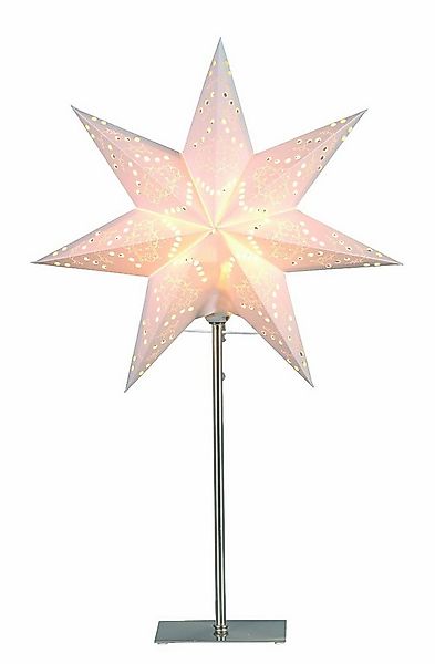 STAR TRADING LED Stern Star Tischlampe Sensy Mini, Metallfuß, Cremeweiß, H: günstig online kaufen