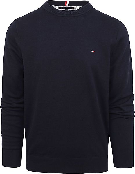 Tommy Hilfiger Pullover Rundhals Navy - Größe XL günstig online kaufen