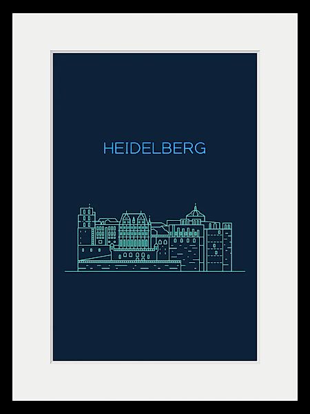 queence Bild »Heidelberg Sightseeing«, Städte-Schriftzug-Deutschland-Stadt- günstig online kaufen