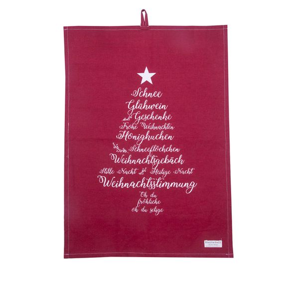 Krasilnikoff Geschirrtuch Geschirrhandtuch Christmas Words günstig online kaufen