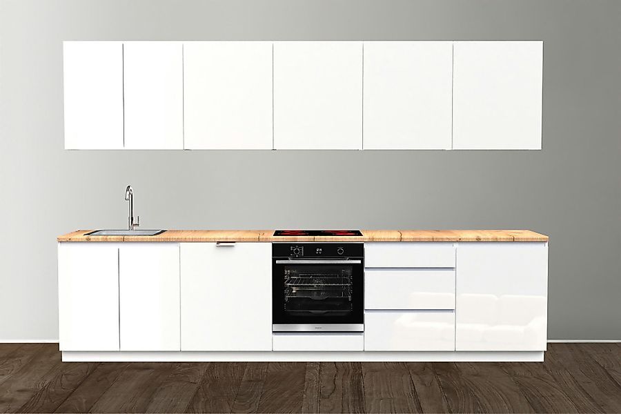 OMILI Küchenzeile OMEGA Grifflose (Breite 320cm), günstig online kaufen