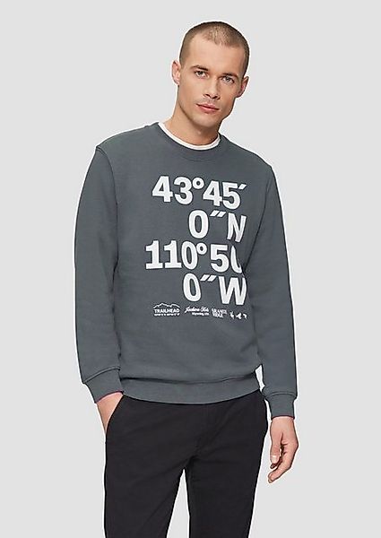 s.Oliver Sweatshirt Sweatshirt (1-tlg) Rundhals, Langarm, Logo, Rippbündche günstig online kaufen