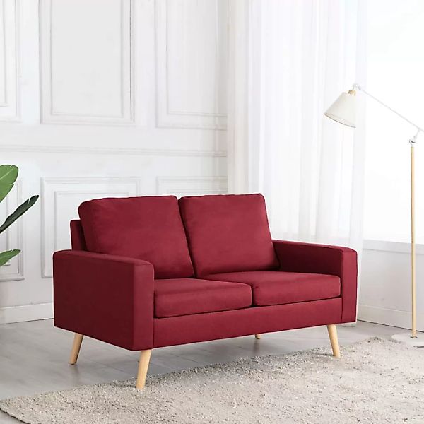 2-sitzer-sofa Weinrot Stoff günstig online kaufen
