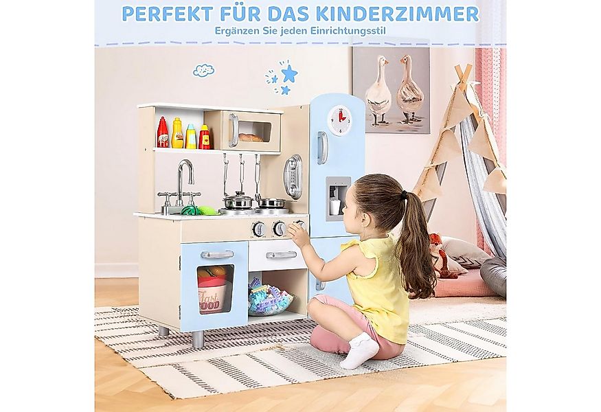 TLGREEN Spielküche mit Licht und Sound, Spielzeugküche für Kinder 81x74x30 günstig online kaufen