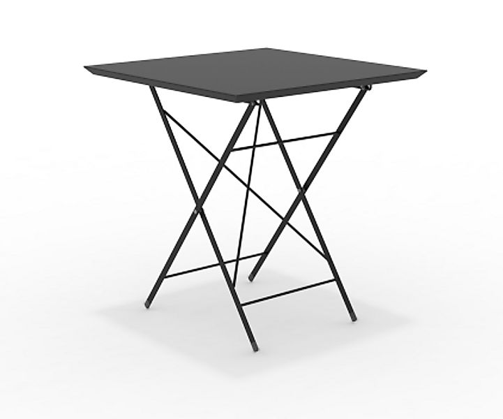 STEP - robuster Outdoortisch klappbar 70x70 cm schwarz günstig online kaufen