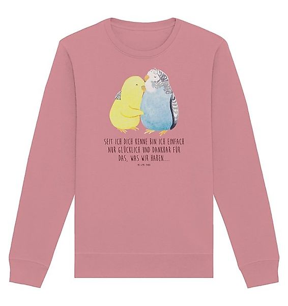 Mr. & Mrs. Panda Longpullover Wellensittich Liebe Größe S - Canyon Pink - G günstig online kaufen