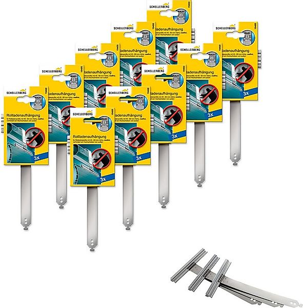 SCHELLENBERG Rollladenaufhängung Mini oder Maxi, aus Edelstahl, (Set, 10-St günstig online kaufen