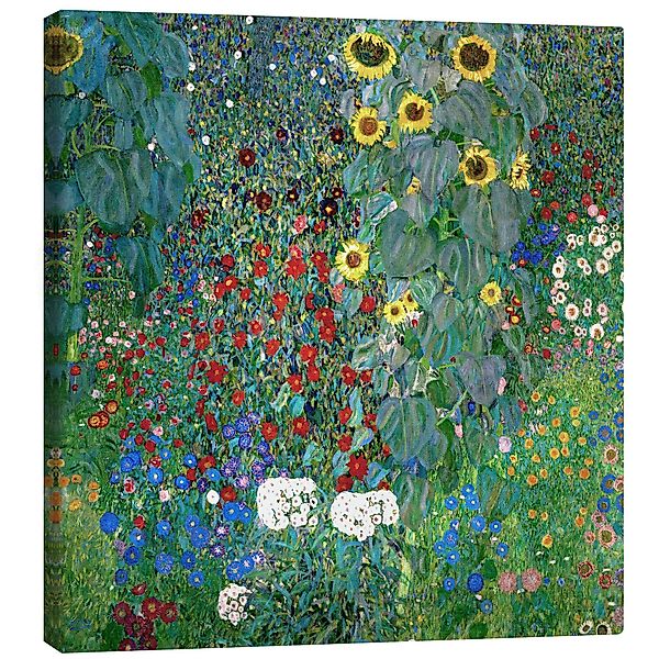 Posterlounge Wandbild Bauerngarten mit Sonnenblumen, Gustav günstig online kaufen