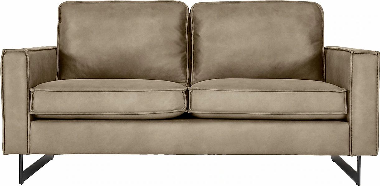 Home affaire 2-Sitzer "Pinto, 166 cm, Cord, Chenille, Lederoptik" mit Keder günstig online kaufen