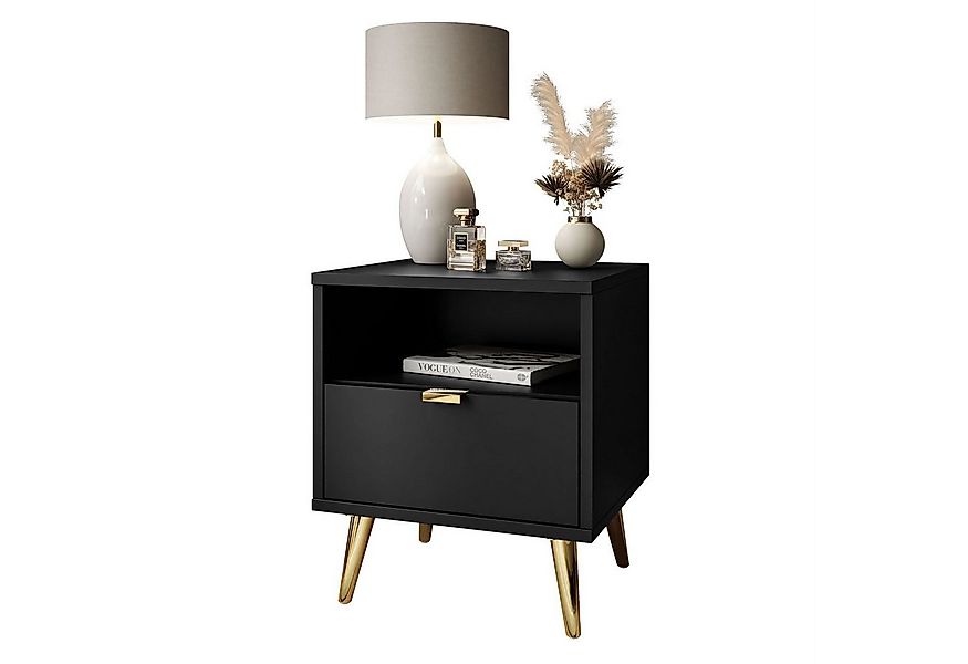 Lookway Nachttisch ALDO mit LED-Beleuchtung (1x Nachttisch), Breite: 38 cm günstig online kaufen