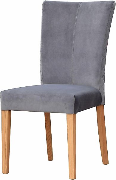 Leonique Esszimmerstuhl "Vence" (Set) 2 Stk. Luxus-Microfaser mit Rautenste günstig online kaufen