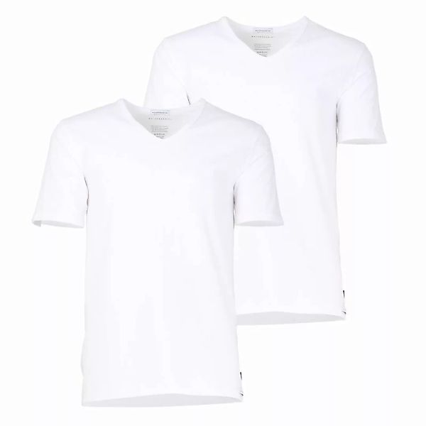 BALDESSARINI Herren 2er Pack Unterhemden, V-Neck Halbarm T-Shirt Uni - Farb günstig online kaufen