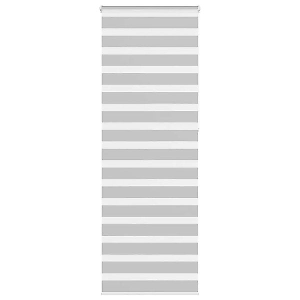 vidaXL Doppelrollo Hellgrau 85x230 cm Stoffbreite 80,9 cm Polyester 4014492 günstig online kaufen