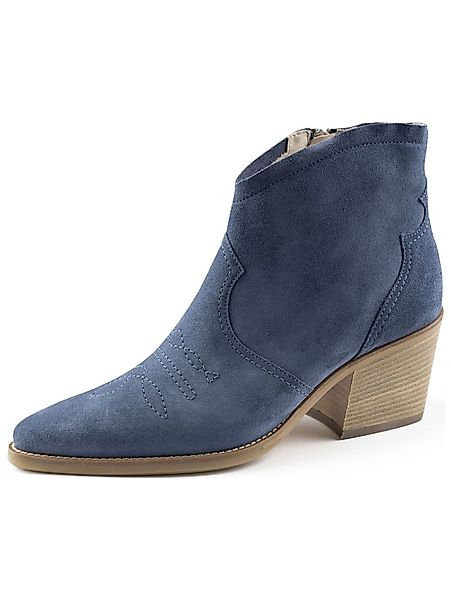 Paul Green Stiefelette Veloursleder Cowboy Stiefelette günstig online kaufen