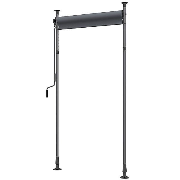 Outsunny Senkrechtmarkise Balkonrollo 150 x 220-310cm mit Kurbel, wetterfes günstig online kaufen