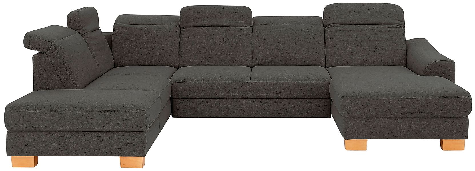 Home affaire Wohnlandschaft »Dundee U-Form« wahlweise mit Kopfteilverstellu günstig online kaufen