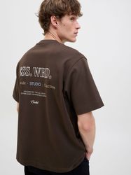 Jack & Jones Rundhalsshirt "JJEURBAN EDGE STUDIO TEE SS O-NECK NOOS" mit Fr günstig online kaufen